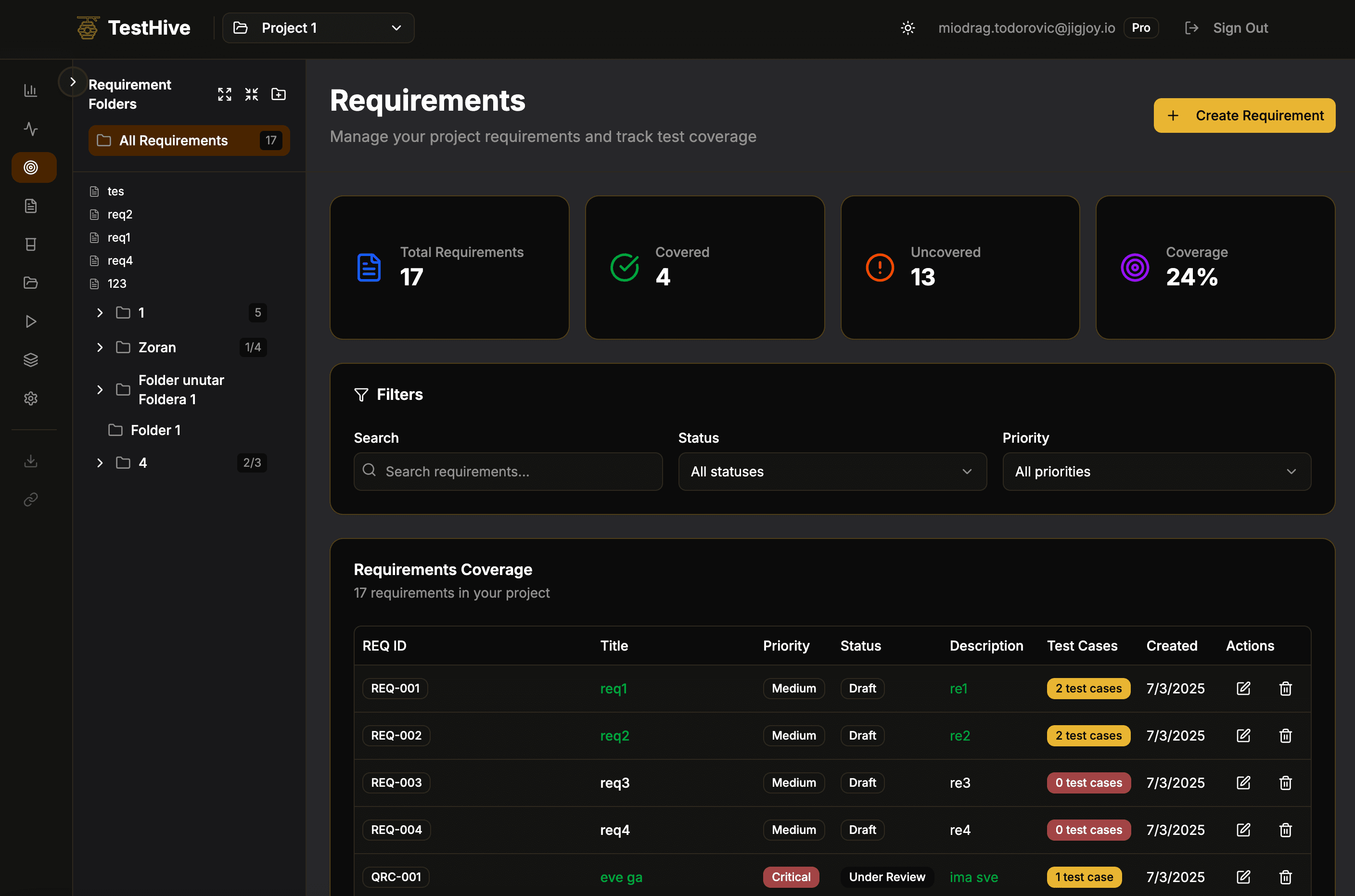 TestHive screenshot 4